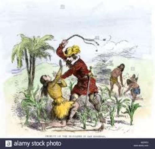 encomienda system established