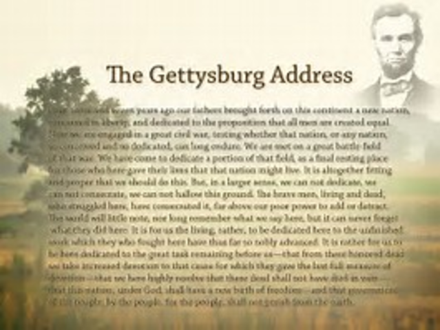 The Gettysburg Address