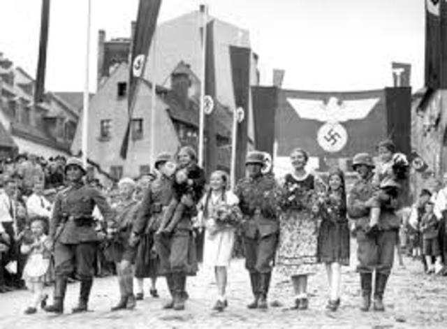 Germany takes the Sudetenland