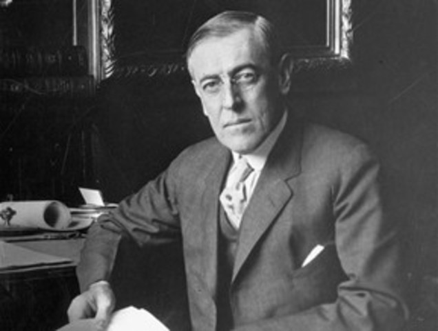 U.S President Woodrow Wilson announces the U.S will remain neutral