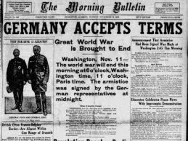 Germans Accept the Armistice