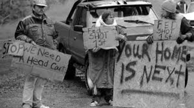 Protesting Events Ruby Ridge