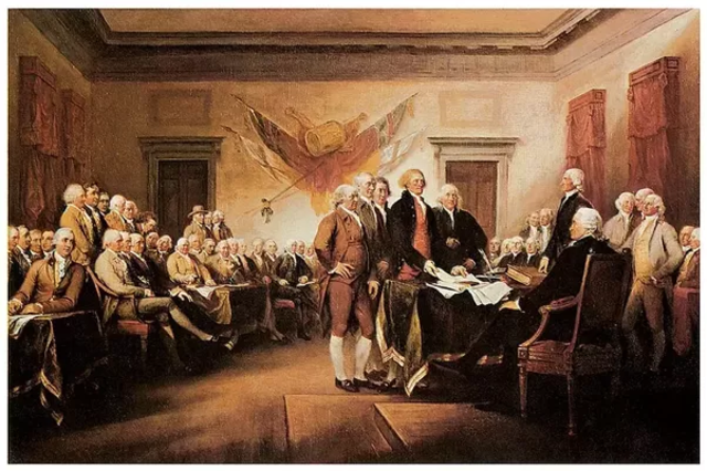 The Declaration of Independence was signed.