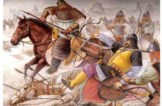 Продвижение монголов к границам Руси.