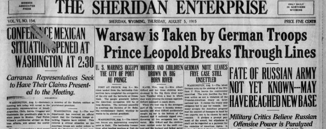 Warsaw taken by German troops.