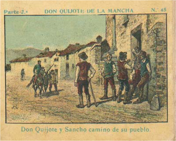 Vuelta de Don Quijote a la aldea