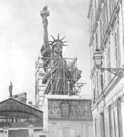 The Statue of Liberty is Built
