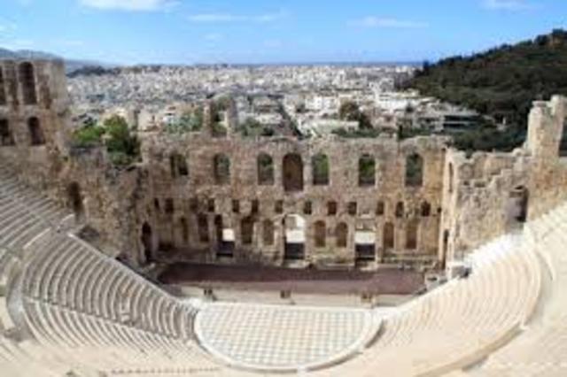 Theater becomes big in Greece.