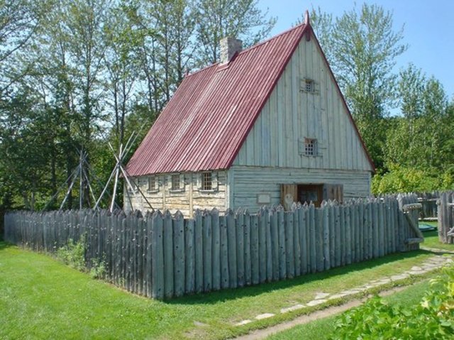 Le poste de traite de Tadoussac.