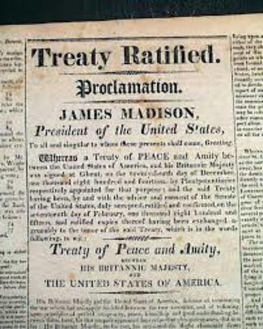 Treaty of Ghent Ratified