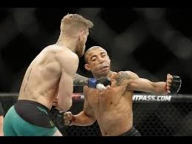 deafeats jose aldo to unite the belts and become the reigning featherweight champion of the ufc