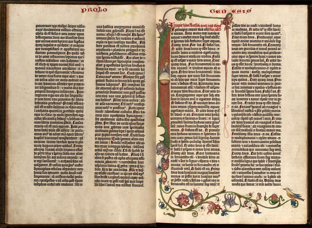 Johann Gutenberg Prints the Gutenberg Bible (renaissance)