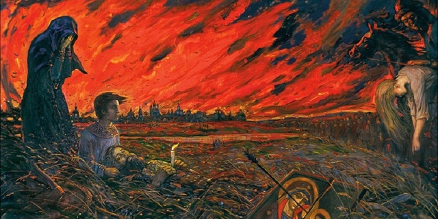 Тахтомыш сжигает Москву