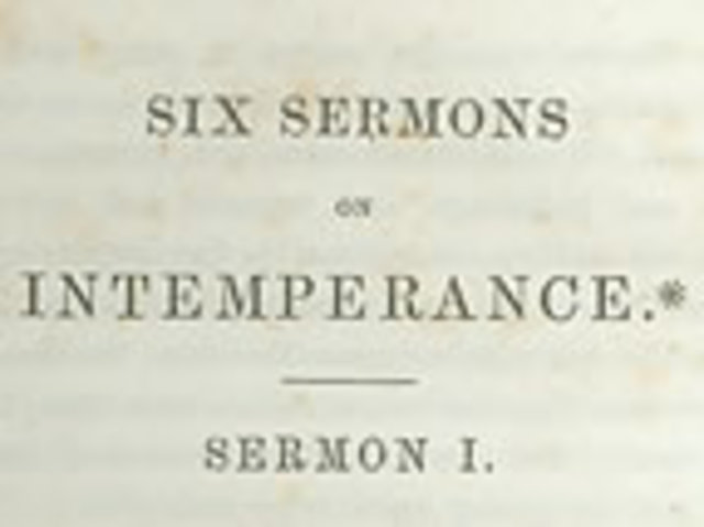 Lyman Beecher Delivered His “Six Sermons on Intemperance”