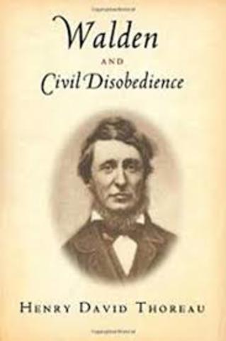 Henry David Thoreau Published Civil Disobedience