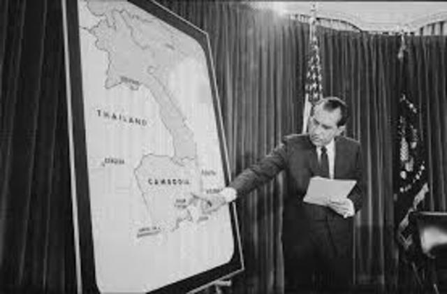 Richard Nixon promises to remove all US troops from South Vietnam.