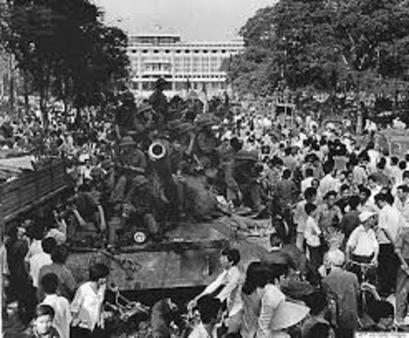 Saigon is captured by North Vietnamese forces.