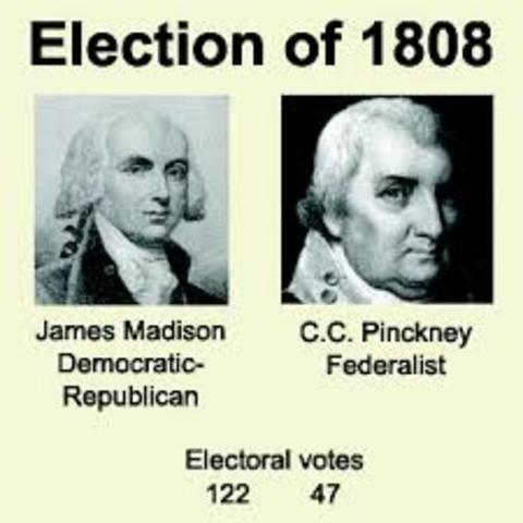 James Madison elected president