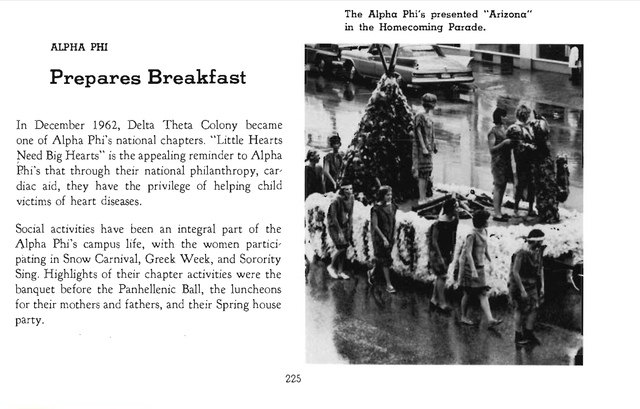 Alpha Phis Philanthropy Then
