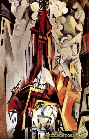 ORFISMO. TORRE EIFFEL ROJA. ROBERT DELAUNAY