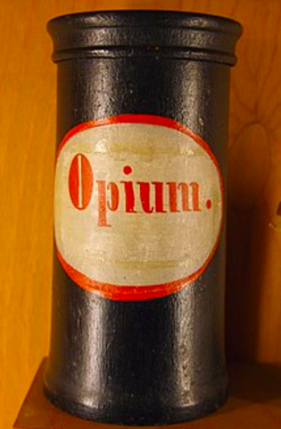 Britain selling opium