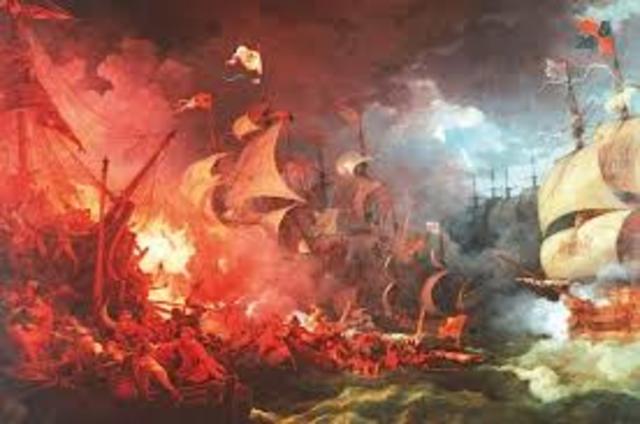 Defeat of the Spanish armada
