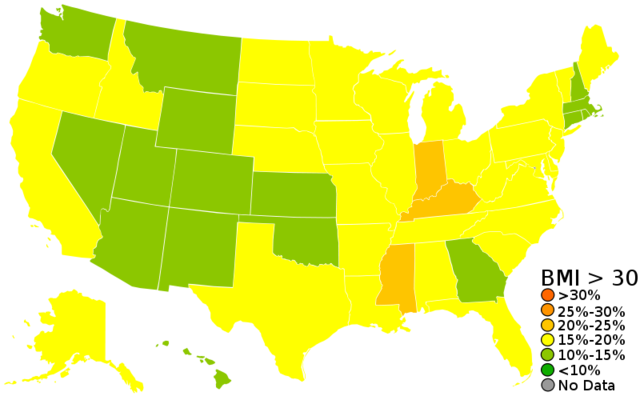 Obesity Percentage for this year
