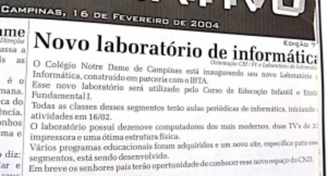 Laboratório de Informática do EF1