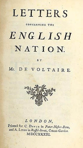 Voltaire Publishes Philosophic Letters to the English