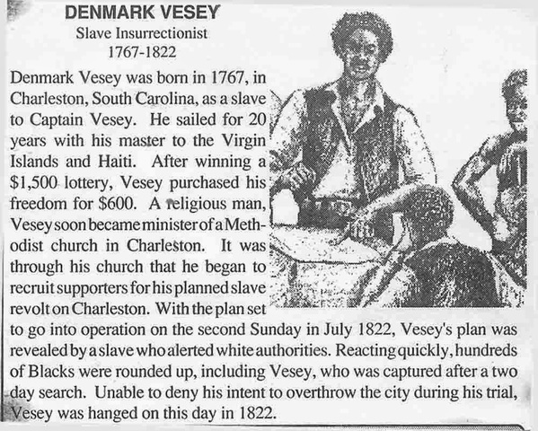 Denmark Vesey Slave Revolt
