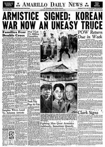 End of Korean War