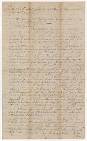 "Petition of the People of Colour" was created