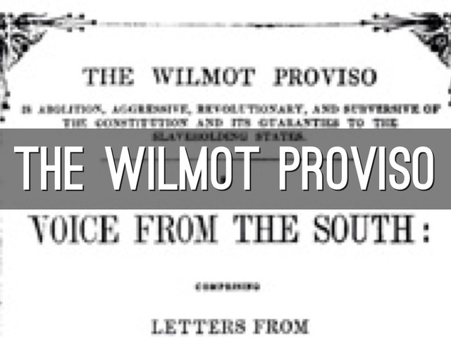 Wilmot Proviso