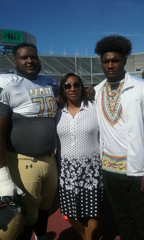 Played in my first D1 football spring game.