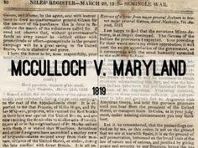 McCuloch Vs. Maryland