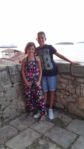 I was in Croazia with my family