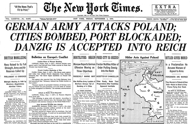 Hitler invades Poland