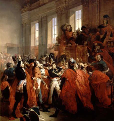 Napleon's coup detat establishes consulate