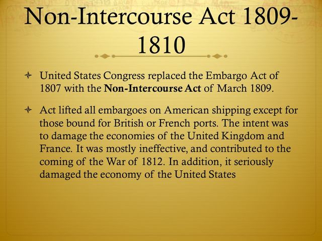 Non-Intercourse Act
