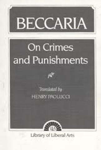 beccaria published on crimes and punishments