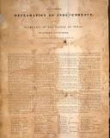 Texas Declared Independence from Mexico