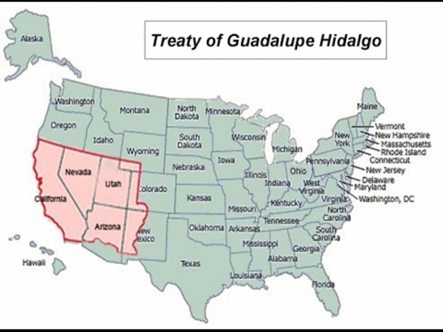Treaty of Guadalupe Hidalgo was signed