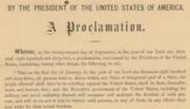 Emancipation Proclamation