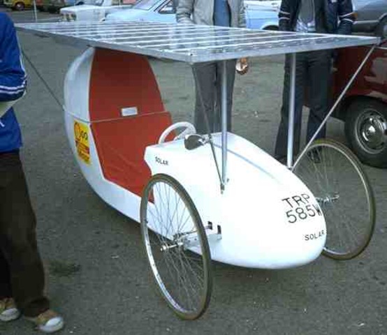 First solar car