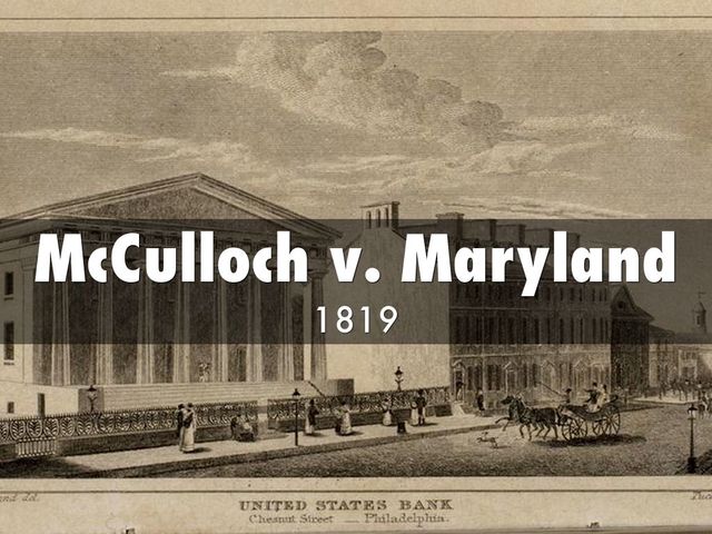 McCulloch v. Maryland