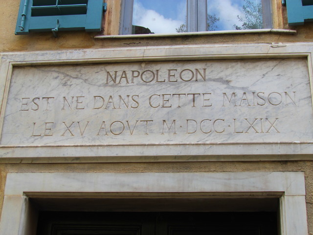 Napoleon and his family abandon their home in Corsica