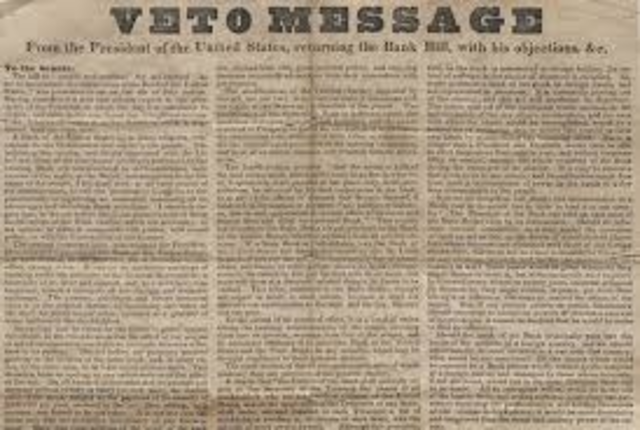 Jacksonian America: Bank Veto Speech