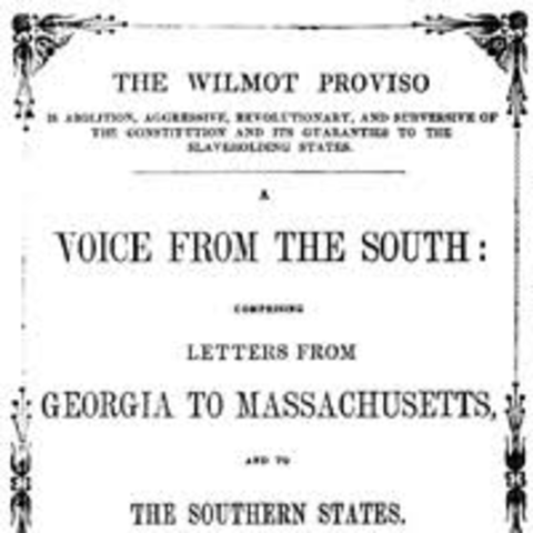 Westward Expansion: Wilmot Proviso