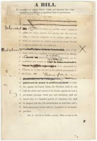 Reconstruction: Wade-Davis Bill