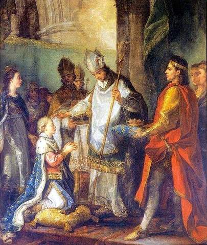 louis zvi crowned king of france